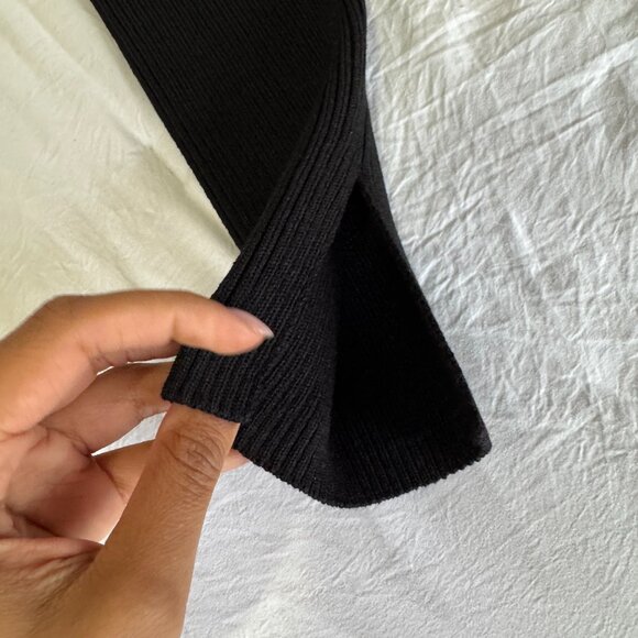 OAK + FORT Black Maxi Sweater Dress With Tags - Picture 4 of 7